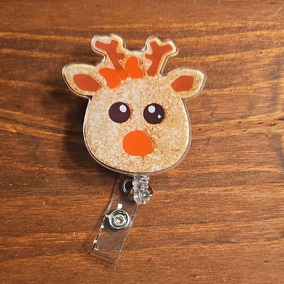 Reindeer Badge Holder - Picture 1 of 3